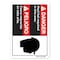 Signmission ANSI Hard Hats Required In This Area, Spanish 14in X 10in Rigid Plastic, 14" W, 10" H, Landscape OS-DS-P-1014-L-19829 - alternate 1